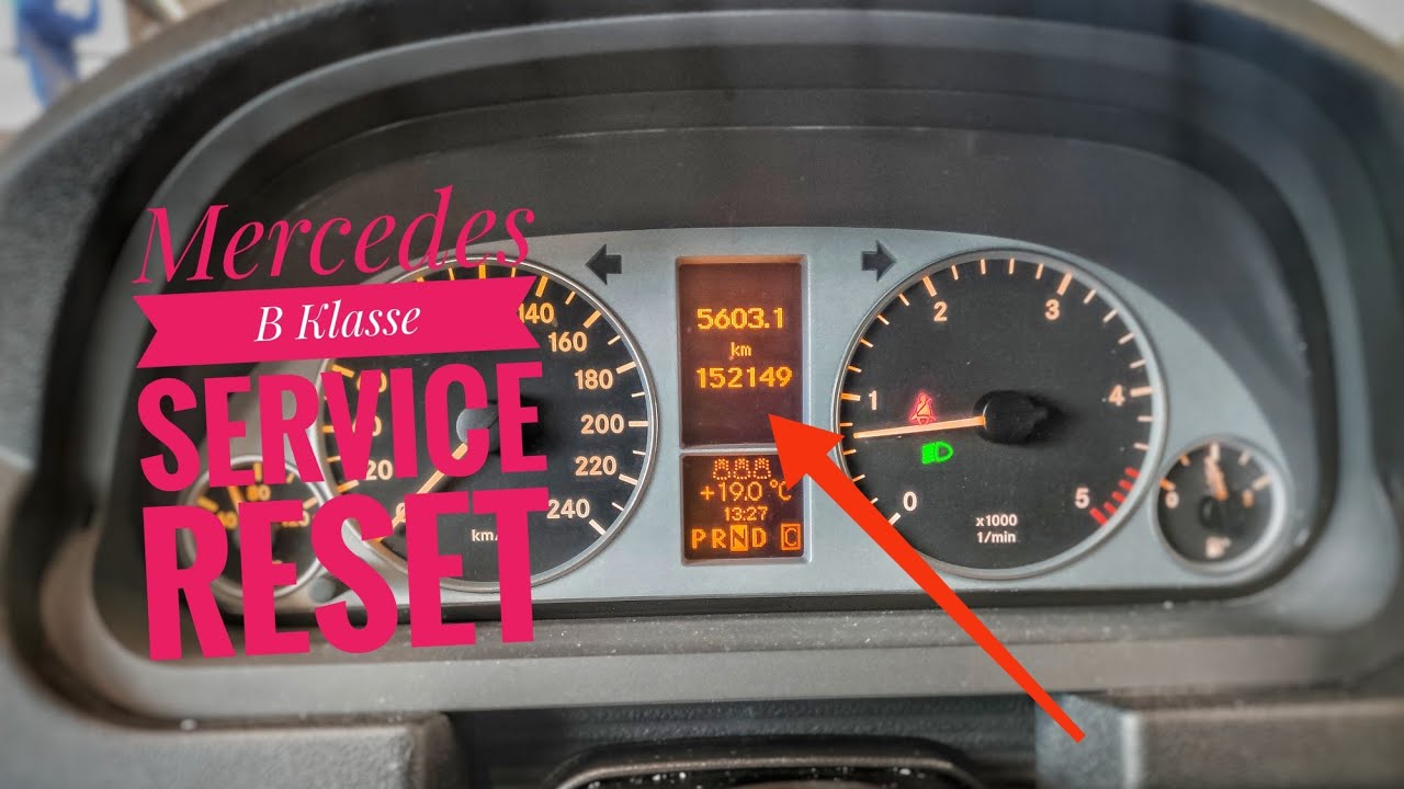 Mercedes A & B Klasse w245 Service Reset/ Service Intervall Anzeige zurück setzen  DIY Tipps fullhd