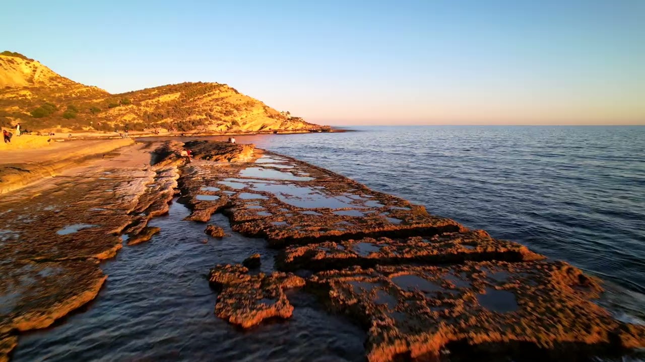 Puesta de Sol Cabo Huertas - Alicante [ DRONE ]