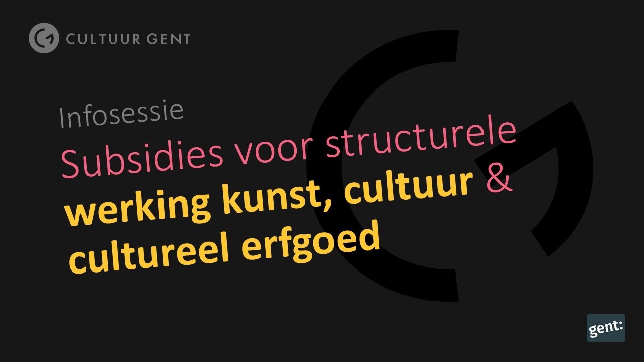 Info­ses­sies meer­ja­ri­ge wer­kings­sub­si­dies cul­tuur 2026-2031