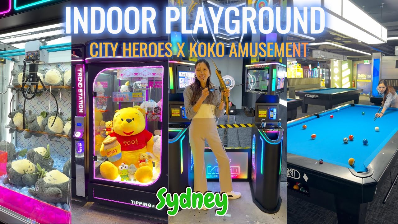 Развлекательные мероприятия в Сиднее: City Heroes X Koko Amusement - стрельба из лука, бильярд, м...