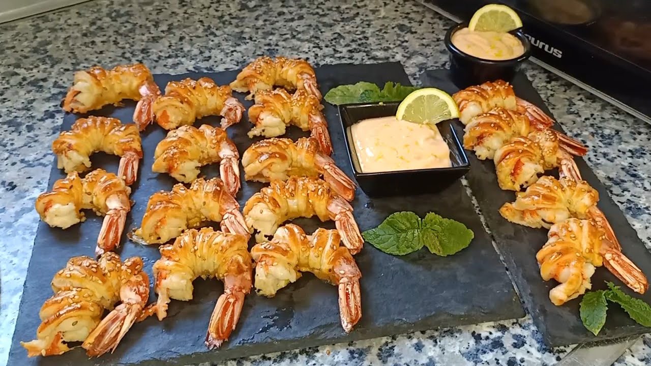 #Gambones 🦐 #envueltos #en #hojaldre #espectaculares 😋😋😋