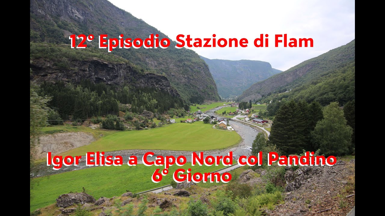 Forlì Capo Nord col Pandino 6° giorno prendiamo il treno alla stazione di Flam  #Norvegia #caponord