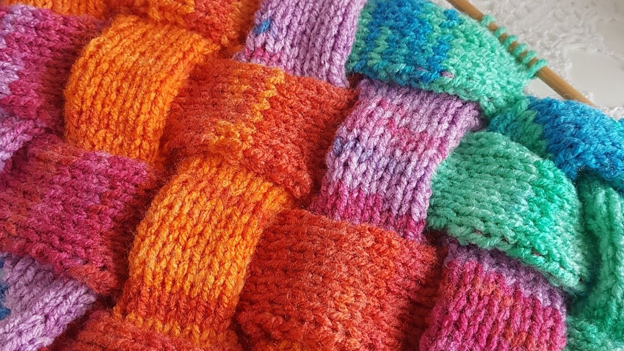 Entrelak Hasır Örgü /Entrelac Knitting