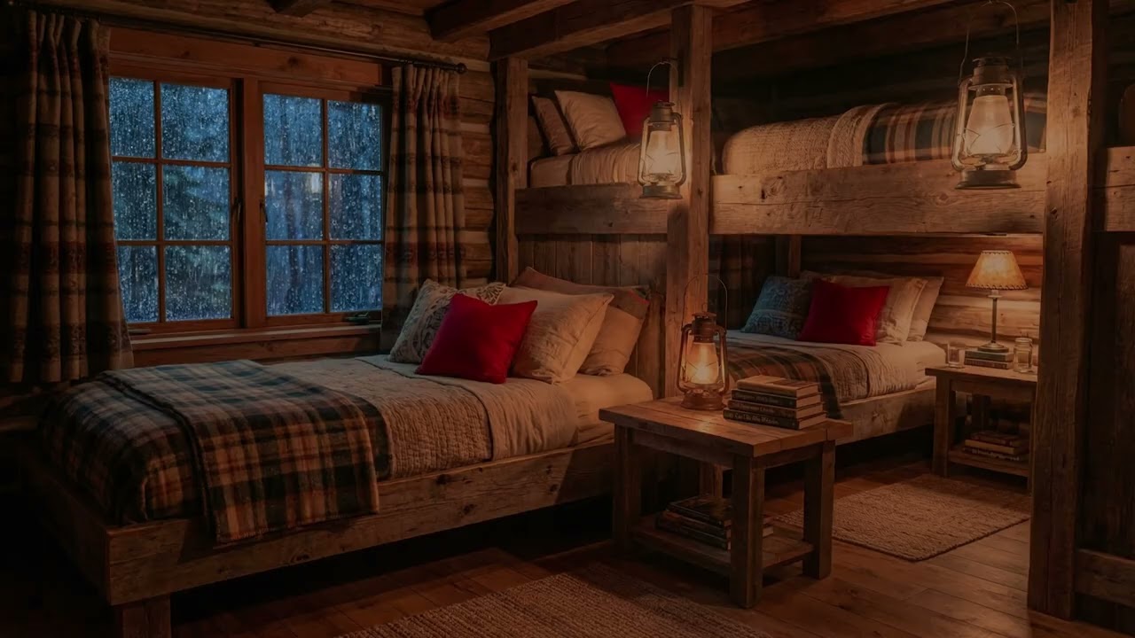🌙 Storm Ambience for Sleep 🌧️ Heavy Rain and Thunder at Night