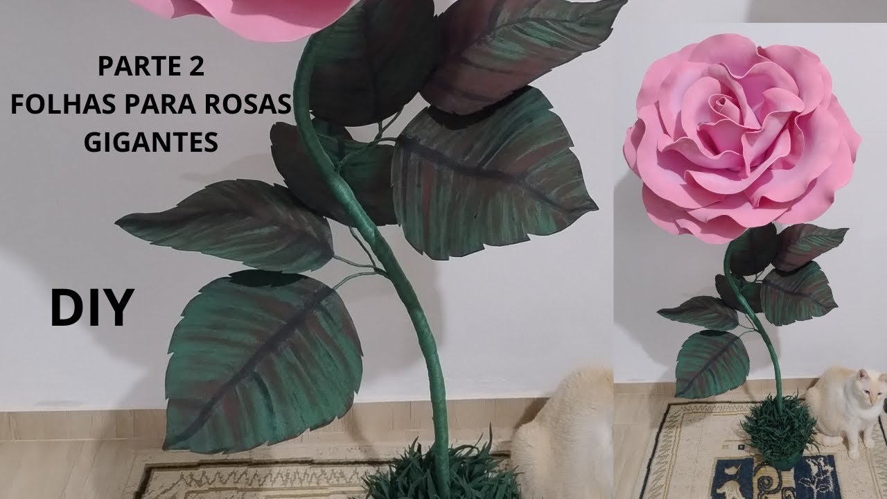 FOLHAS PARA FLORES GIGANTES COM FRISADOR CASEIRO {ATUALIZADO}