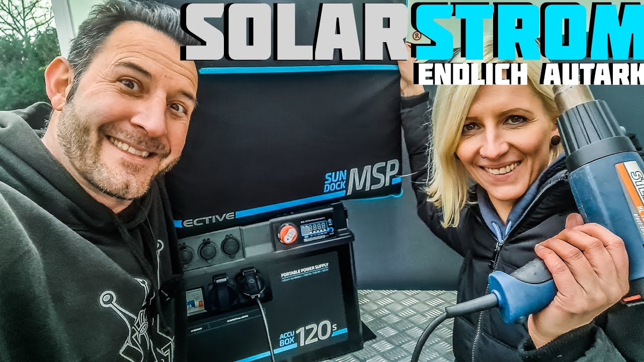 Mini Camper Strom autark // AccuBox 120s // Ective  #StromversorgungCamper #SolaranlageCamper