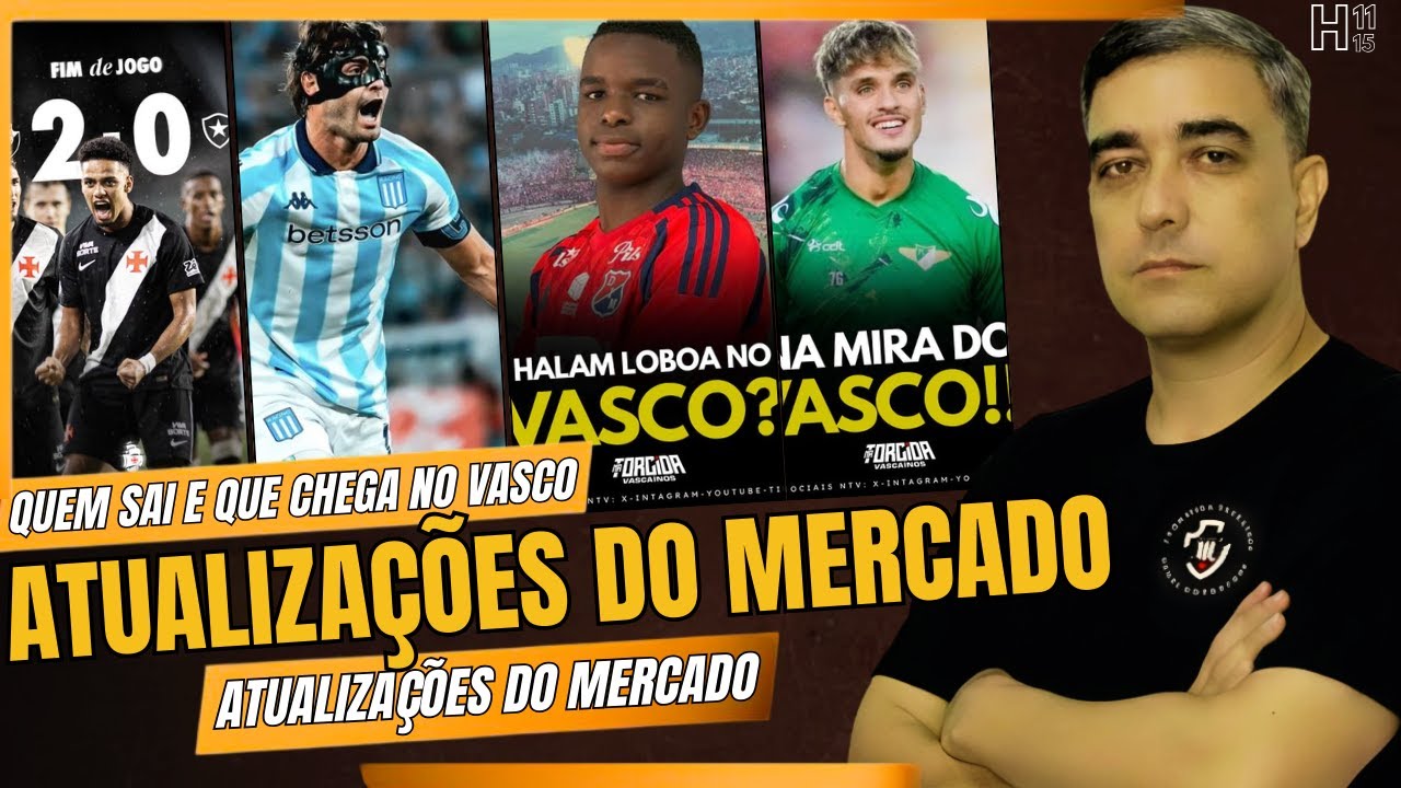 ATUALIZAÇÕES DO MERCADO VASCAÍNO - CHEGADAS E SAÍDAS - NEGOCIAÇÕES E BUSCAS - VAS 2 X 0 BOT ILUDIU?