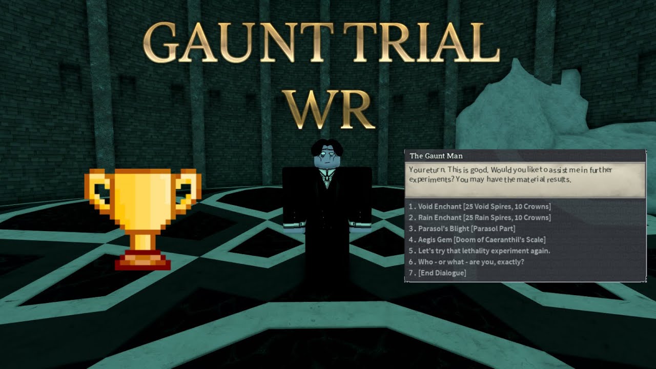 Gaunt Trial World Record (UNPATCHED, 47 Seconds) | Deepwoken PvE
