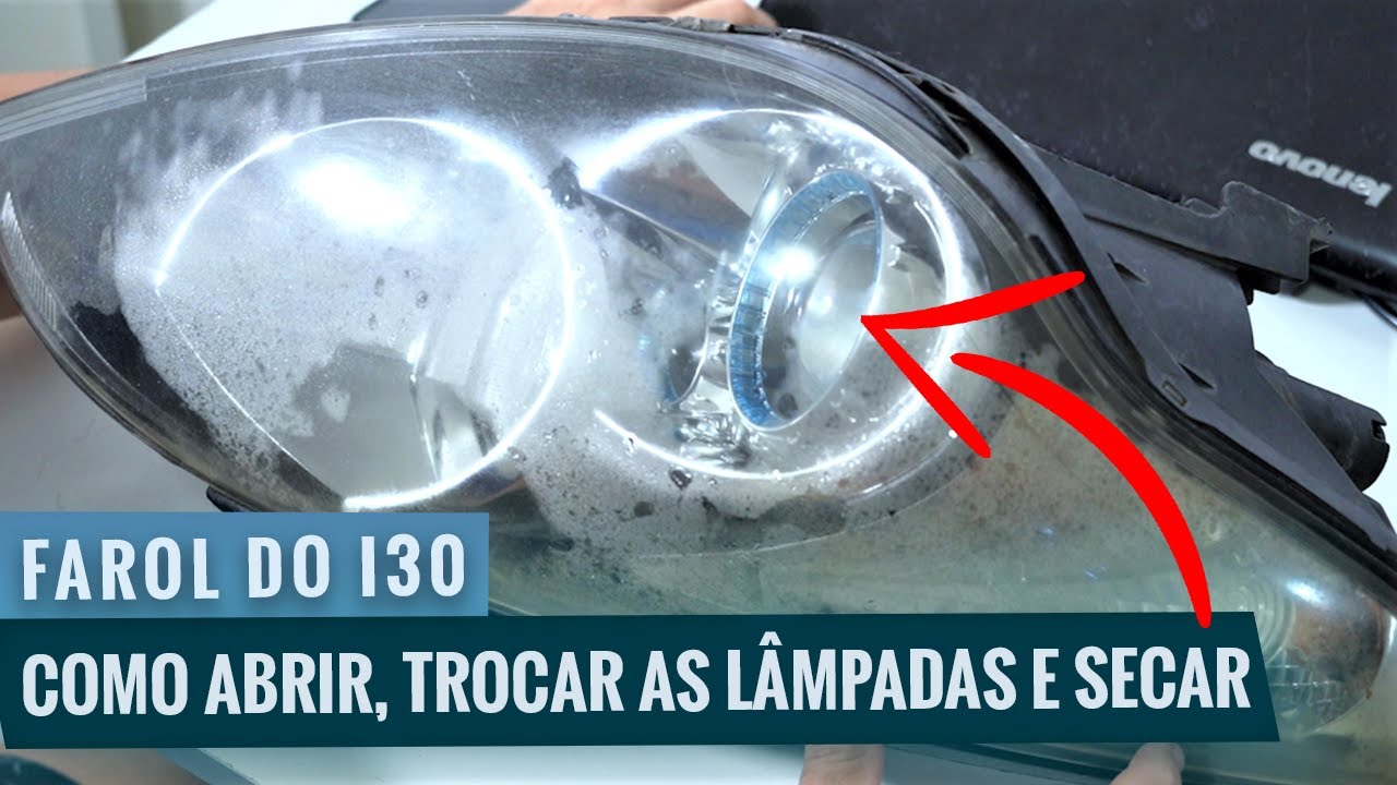 COMO ABRIR E TROCAR OS FARÓIS DO I30 [LÂMPADAS DE ALTA E BAIXA][Muito fácil]