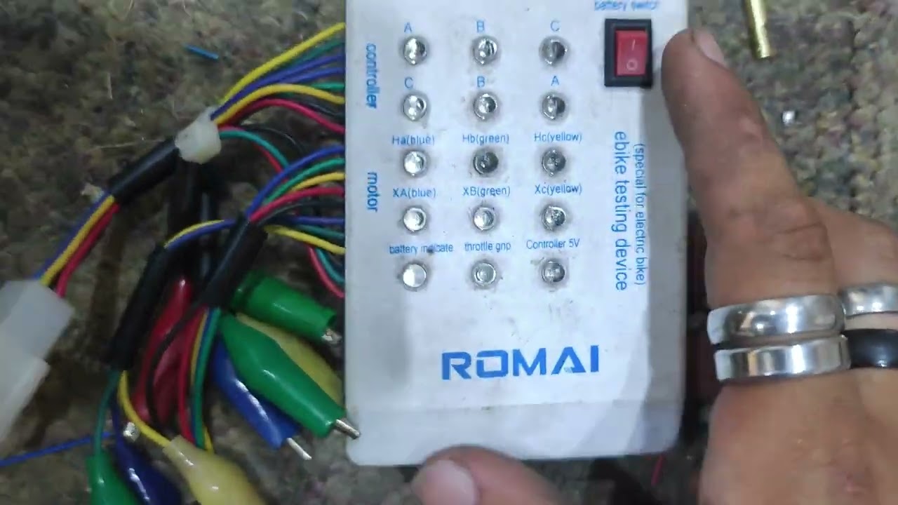 Ebike Hub Motor testing - using a motor tester.