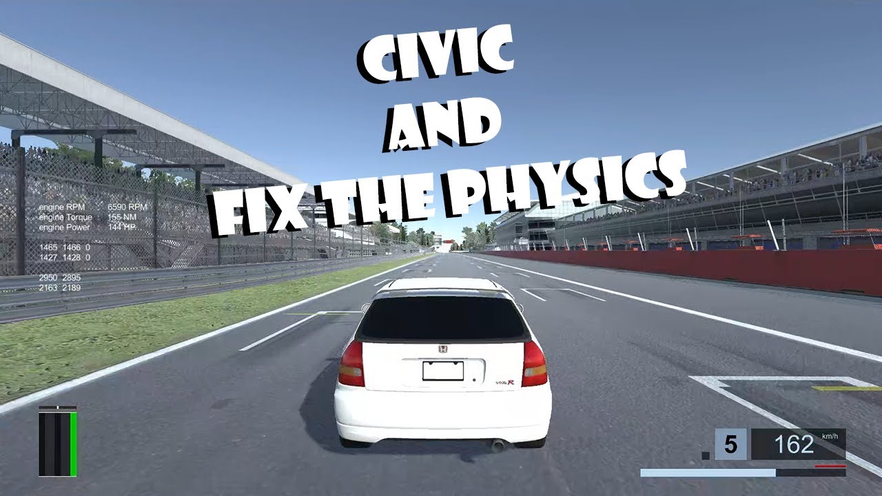 Project Simcade Racing (Unity Racing Game) part 9 || testing Civic and reworking physics
