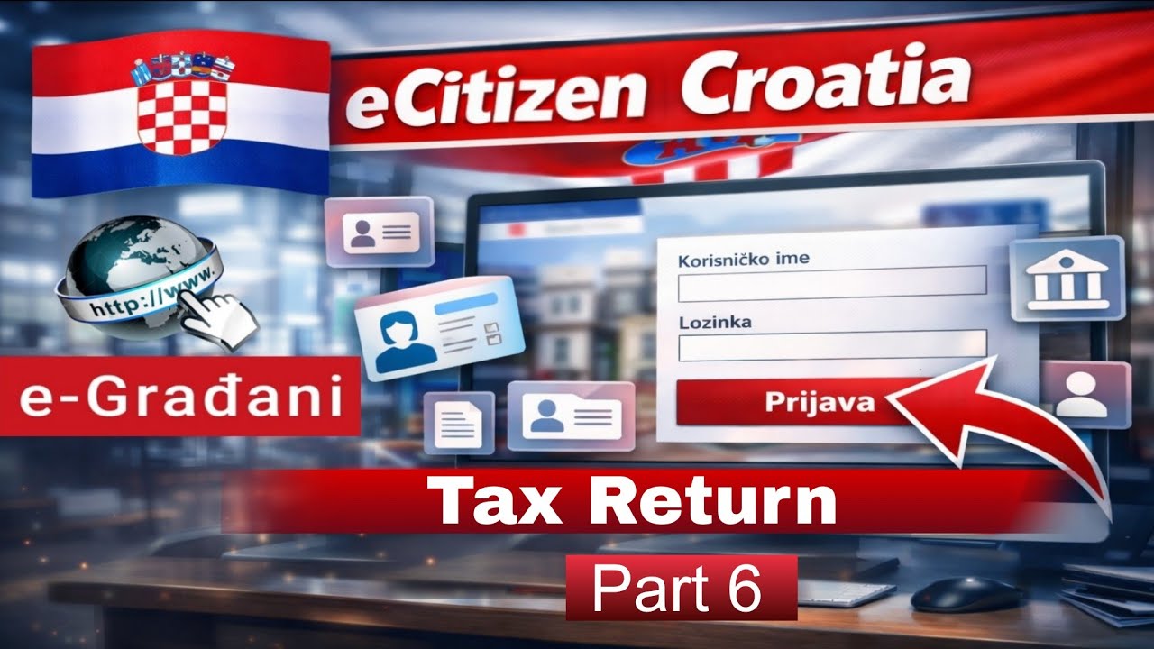 Croatia Tax Return Explained | Income Tax Refund | e-Građani Step-by-Step Guide | 2026
