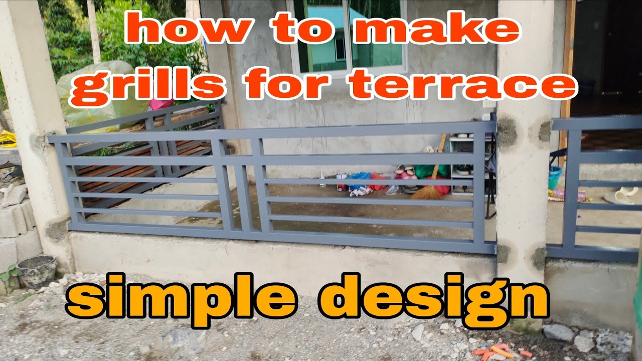 HOW TO MAKE GRILLS FOR TERRACE / GRILLS SIMPLE DESIGN /