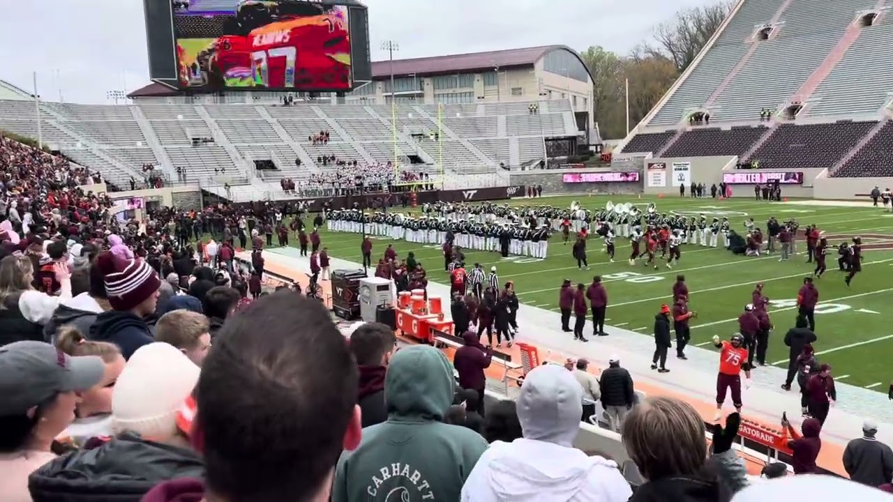Enter sandman Virginia Tech Spring game