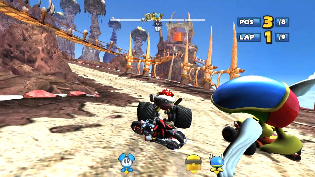 SHADOW Lava Lair 9 Laps Expert (Request) Sonic & Sega All-Stars Racing -PC