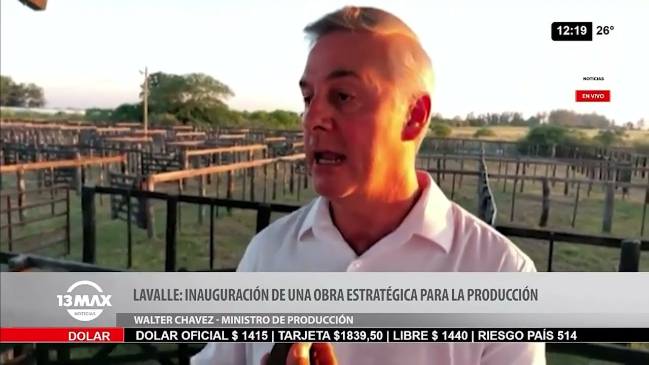 Lavalle: Inauguración de una obra estratégica para la producción