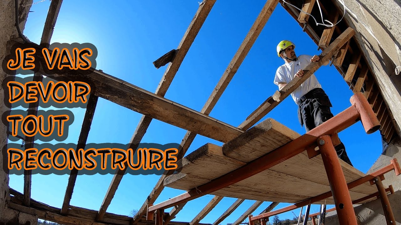 84.G. Je Détruis la Charpente de Mon Appentis !  Reconstruction Chaotique avec des Imprévus !