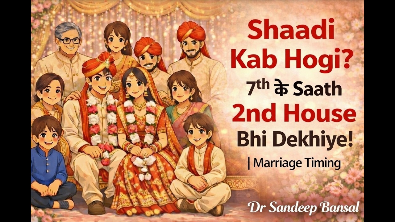 Shaadi Kab Hogi? 7th ke Saath 2nd House Bhi Dekhiye! | Marriage Timing