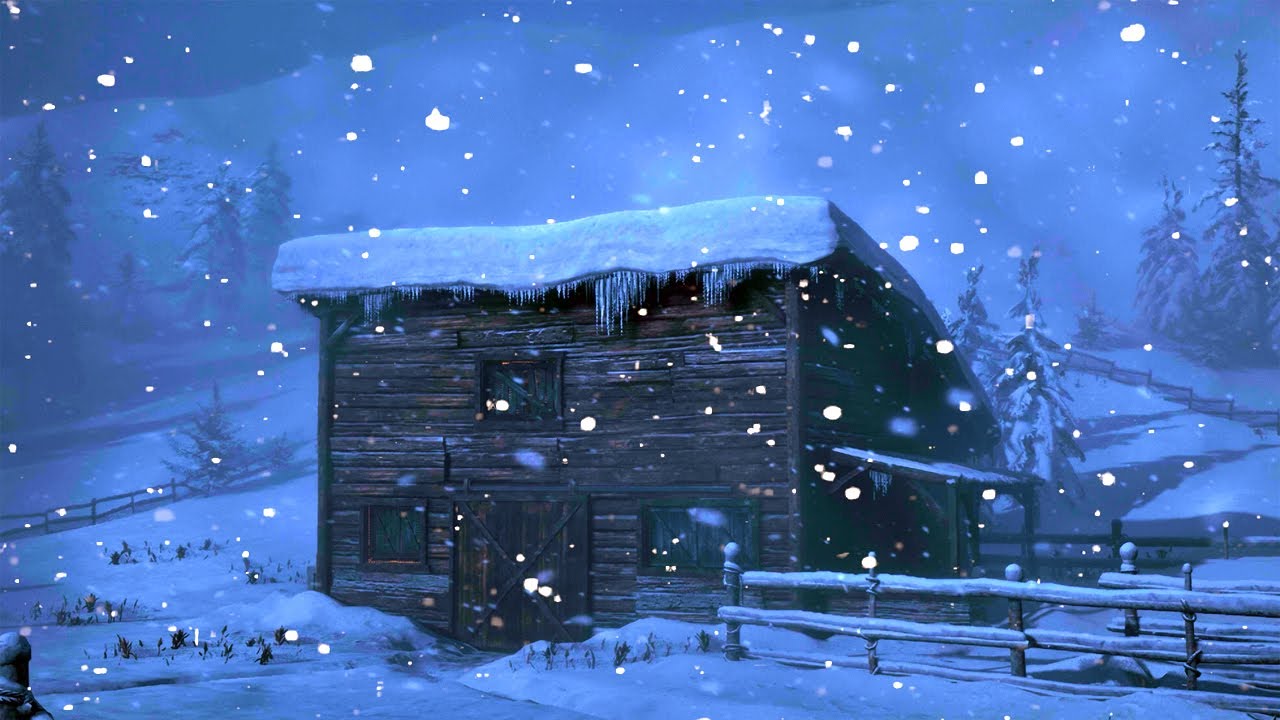 Incredibly STRONG SNOWSTORM for Sleeping 10 Hours Cozy Winter | Deep Frostbound Hearth Ambience