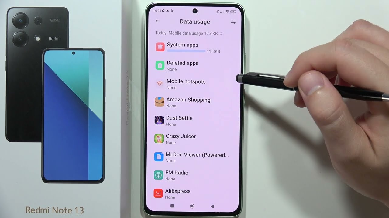 How to Check Mobile Data & WiFi Usage on Redmi Note 13 - Data Usage