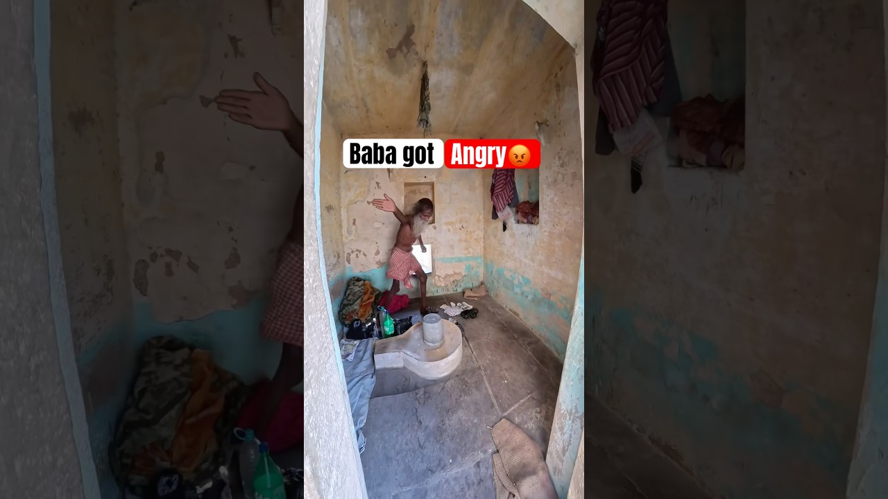 Angry😡 baba at varanasi ghat #varanasi #assighat #ghatsofvaranasi #funnyshorts