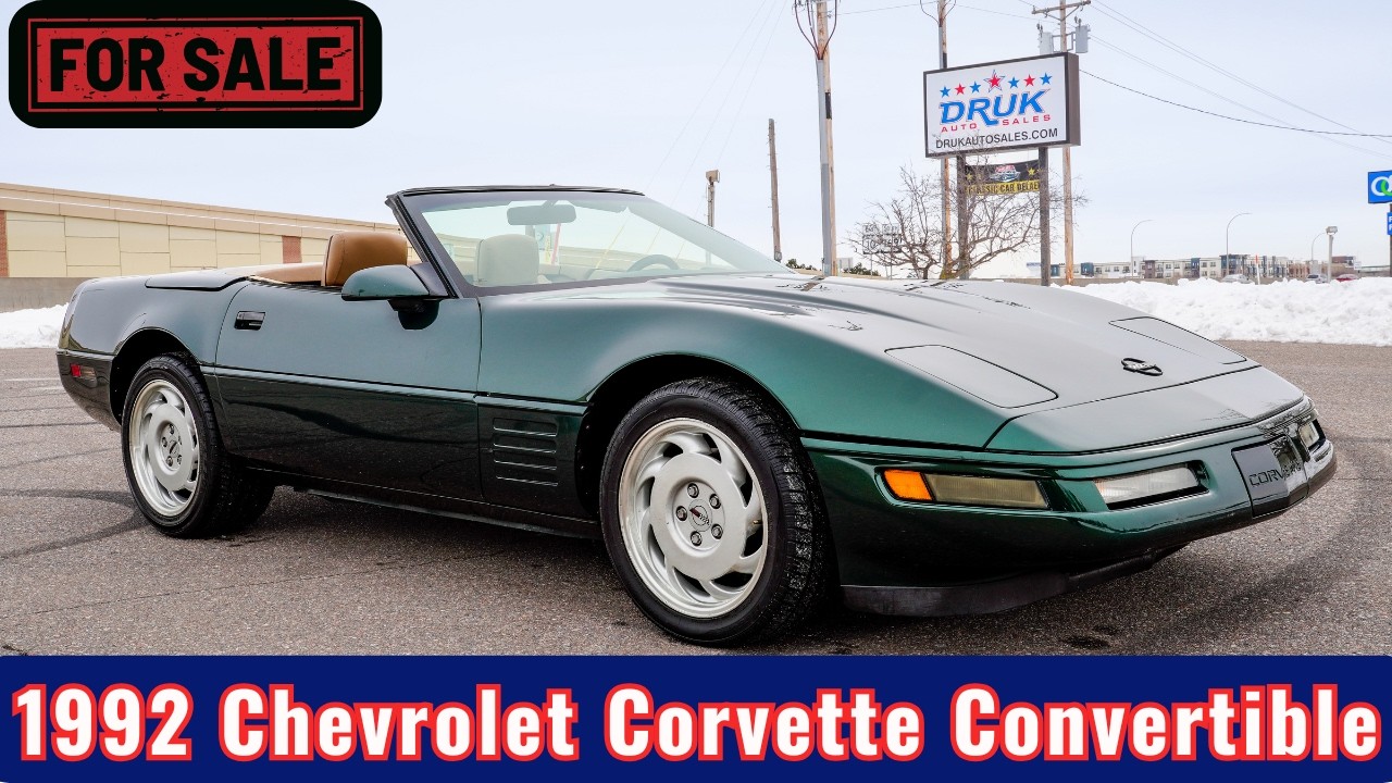 Кабриолет Chevrolet Corvette 1992 года выпуска **ПРОДАЕТСЯ** 10 980 долларов США #США #Корветт #А...