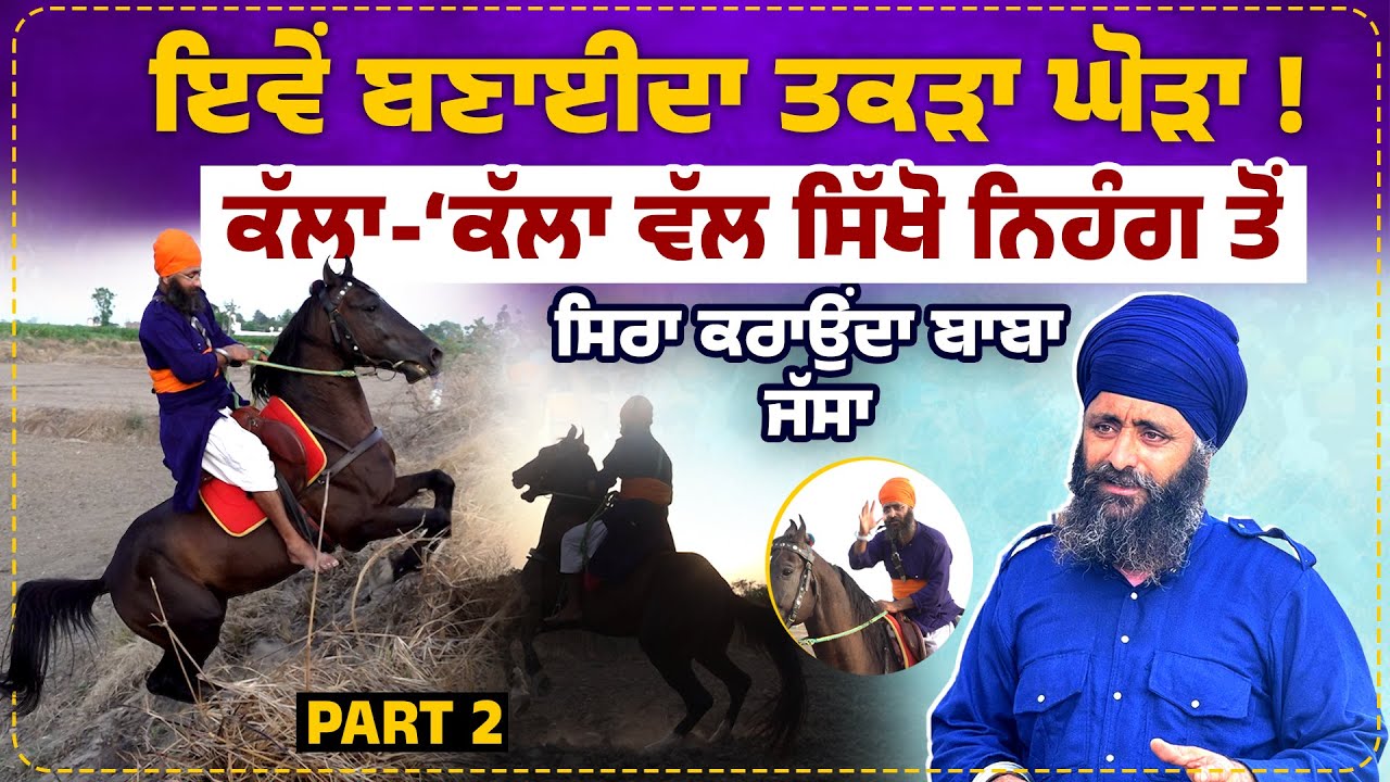 ਇਵੇਂ ਬਣਾਈਦਾ ਤਕੜਾ ਘੋੜਾ ’ਕੱਲਾ-‘ਕੱਲਾ ਵੱਲ ਸਿੱਖੋ ਨਿਹੰਗ ਤੋਂ ਸਿਰਾ ਕਰਾਉਂਦਾ ਬਾਬਾ ਜੱਸਾ| Interview | Baba Jassa