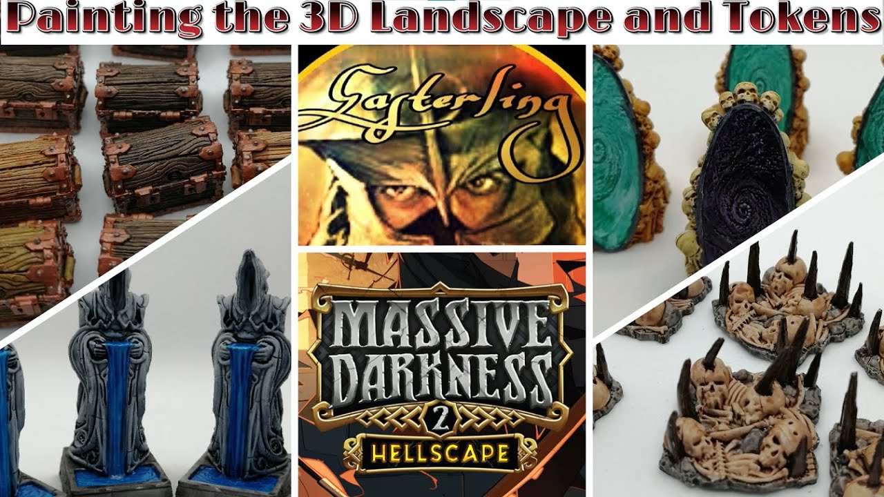 Painting Massive Darkness 2: Hellscape Ep. 4 - Painting the 3D Landscape