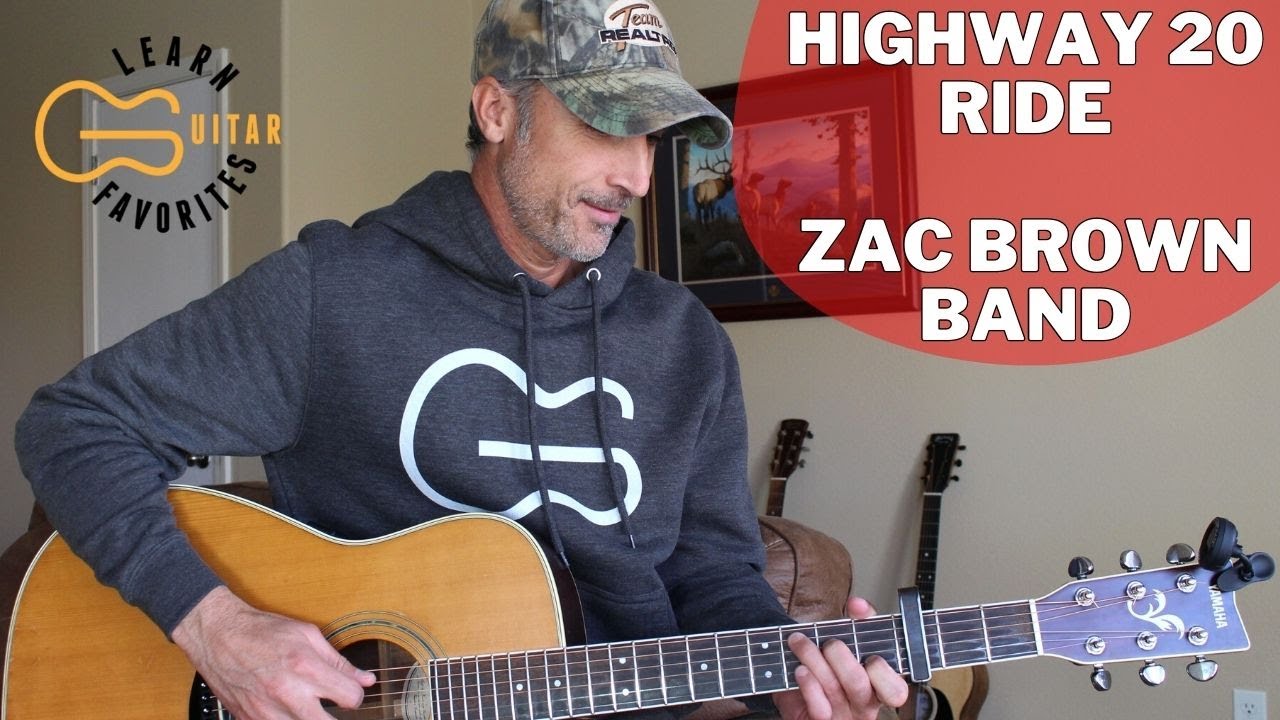 Highway 20 Ride - Zac Brown Band - Guitar Lesson | Tutorial
