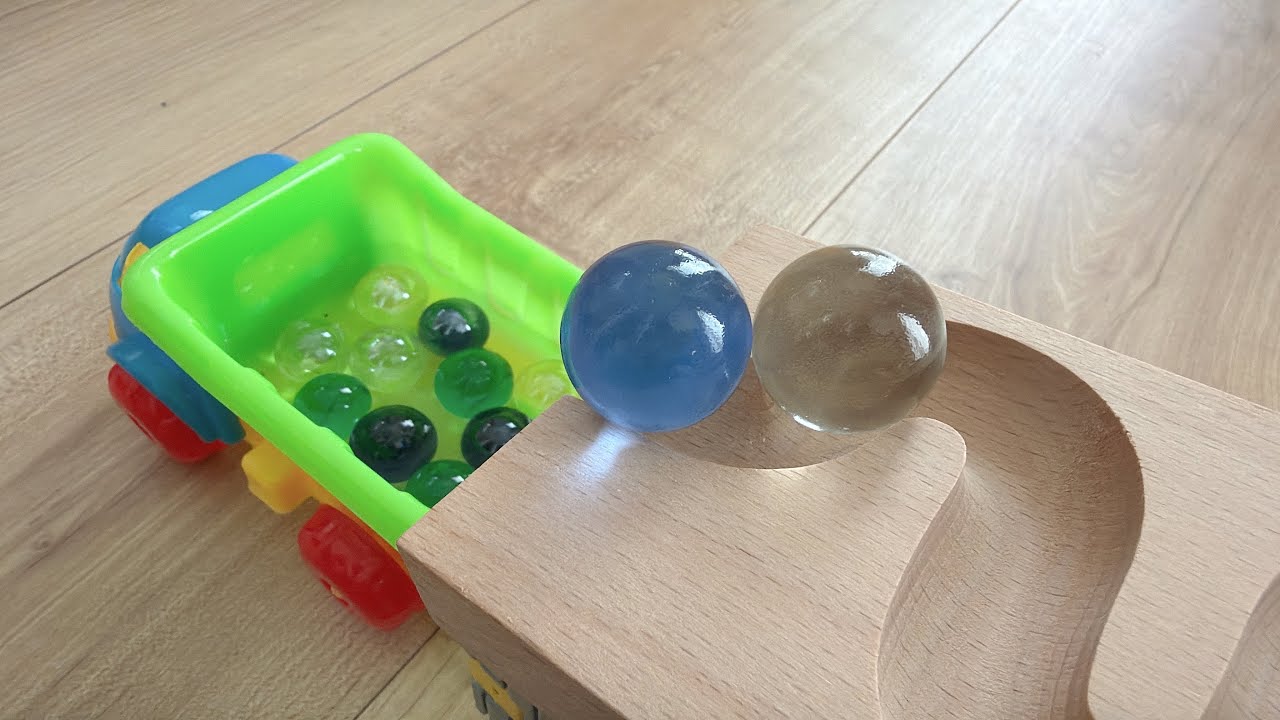 Marble Run ASMR ⭐︎ #14 | Самосвал, поезд, LEGO DUPLO и трасса для шариков