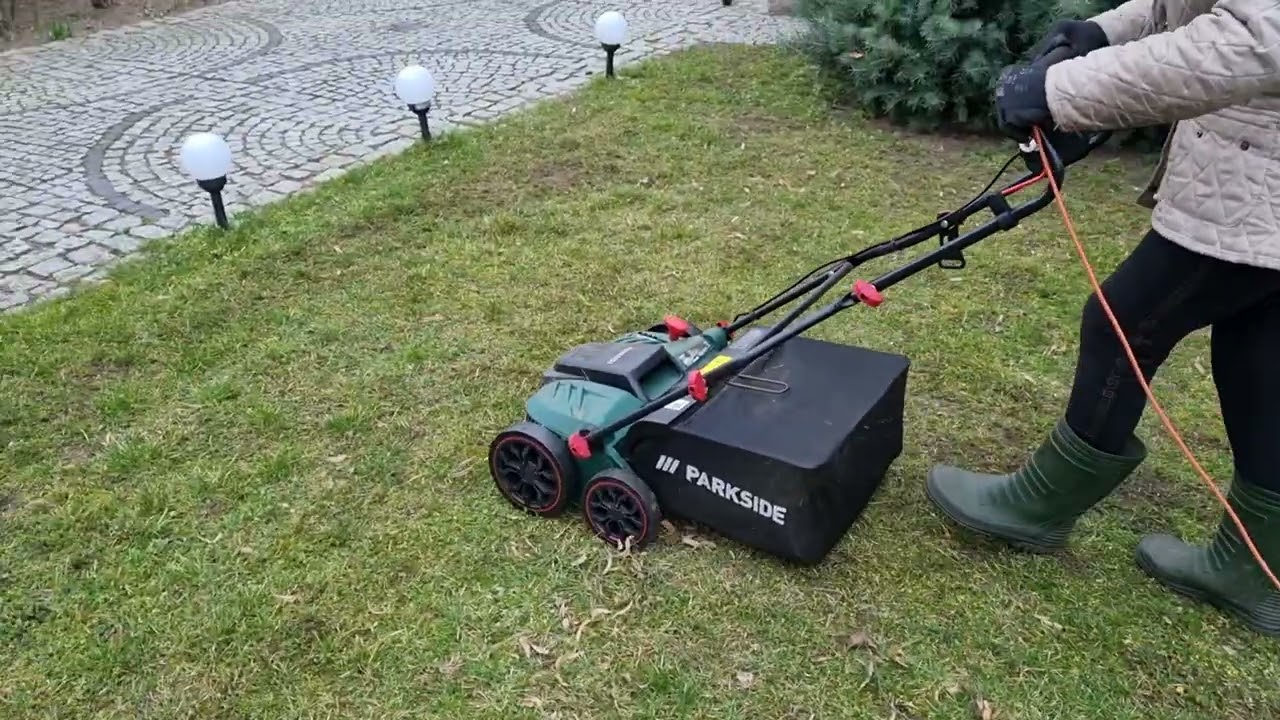 wertykulator i areator parkside robi robotę