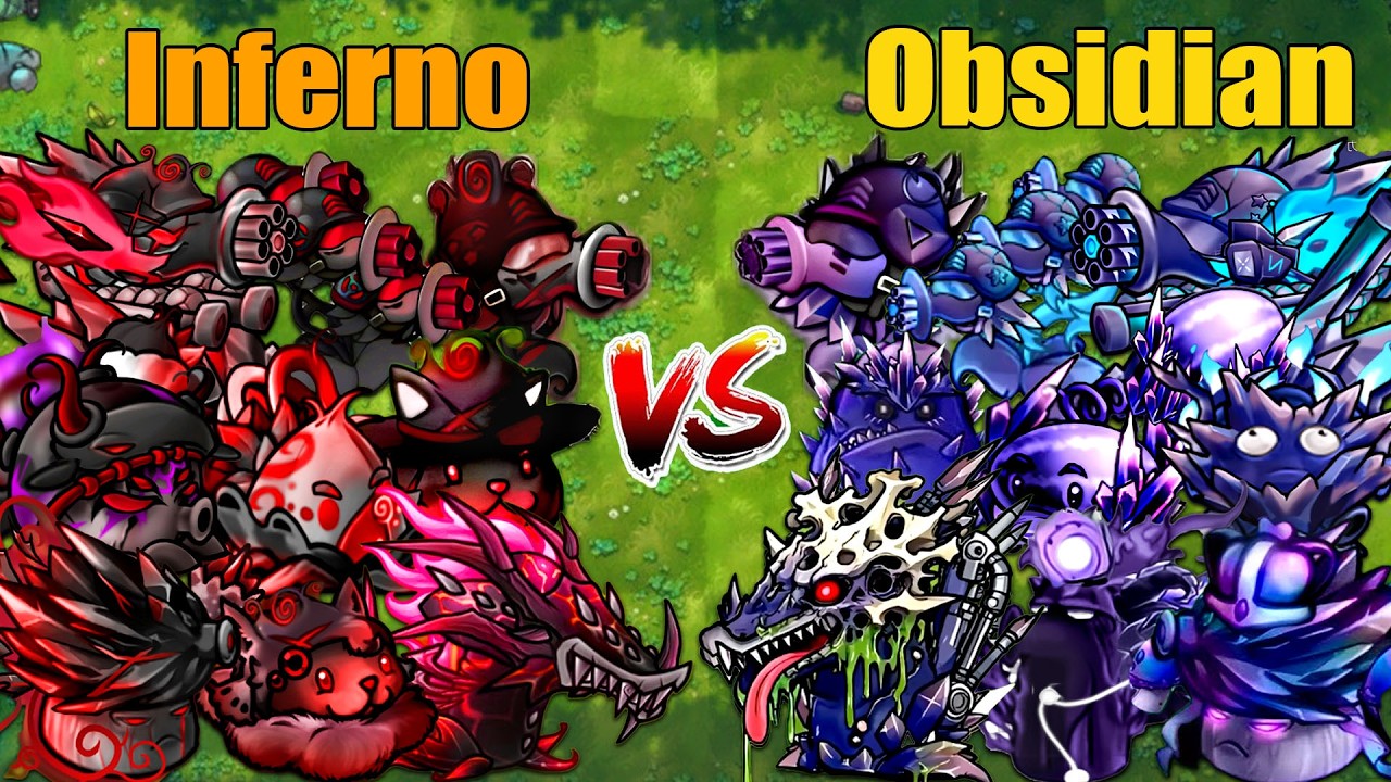PVZ 1 Fusion 3.4 Challenge!! Team Inferno VS Team Obsidian VS 300 Zombie Random - Who Will Win?