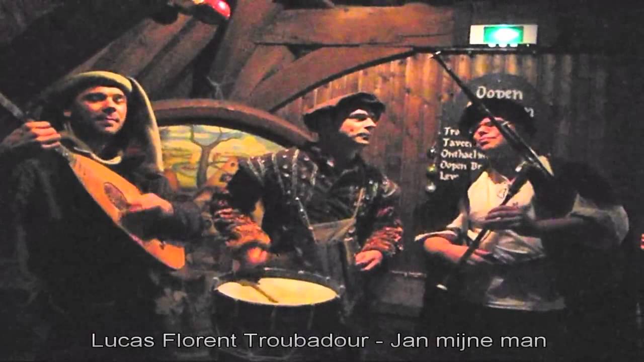 Troubadour Lucas Florent speelt Jan mijne Man wou ruiter worden