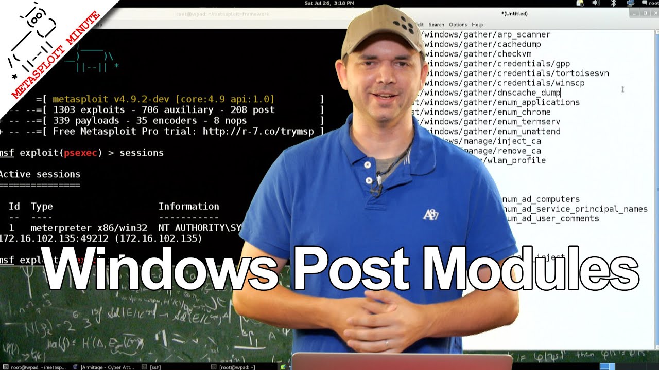 Windows Post Modules - Metasploit Minute [Cyber Security Education]