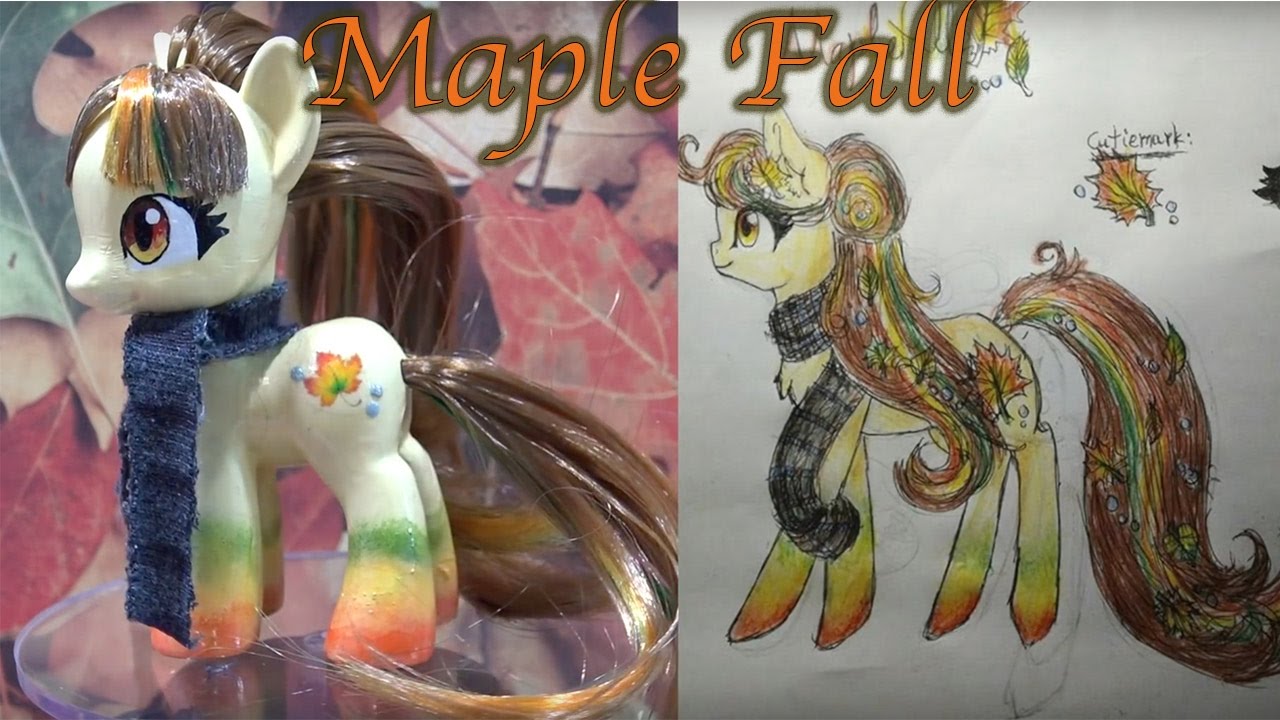 MAPLE FALL PONY || FALL THEMED Fan Custom Friday #11 || Custom OC Pony Giveaway by MandaPanda #FCF