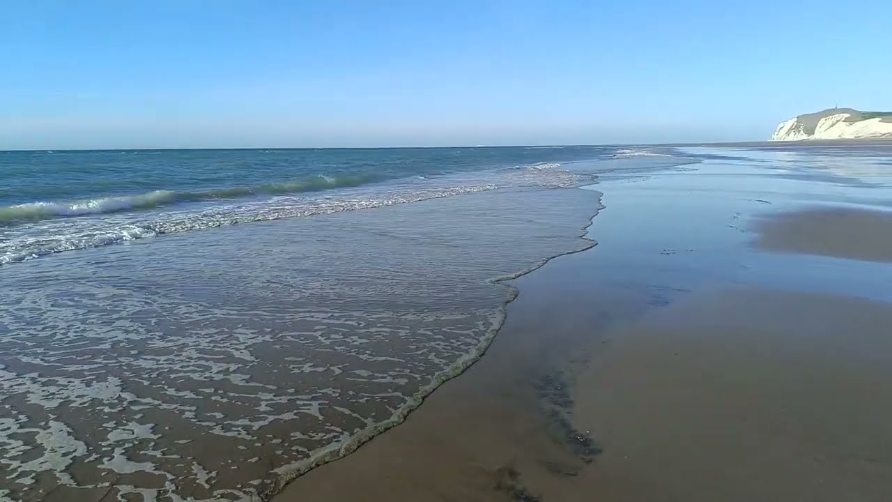 plage Wissant dans le Nord-Pas-de-Calais - Relax fall asleep listening sea sound - DJI Osmo Mobile 6