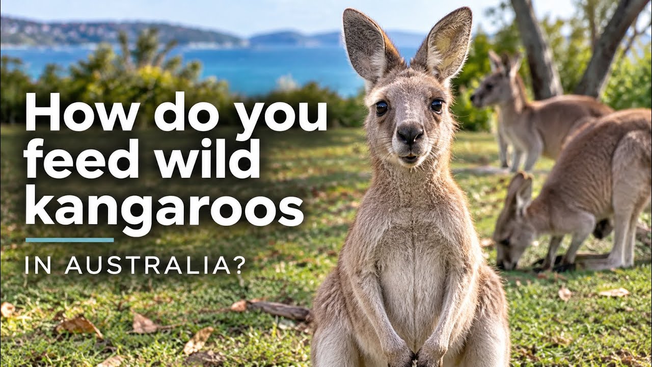 How do you feed wild kangaroos in Australia?