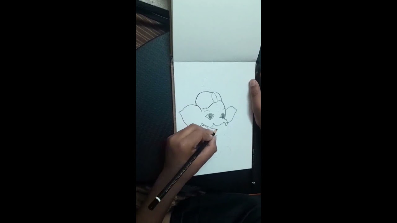 Jai Bal Ganesha 🙏. Simple drawing 