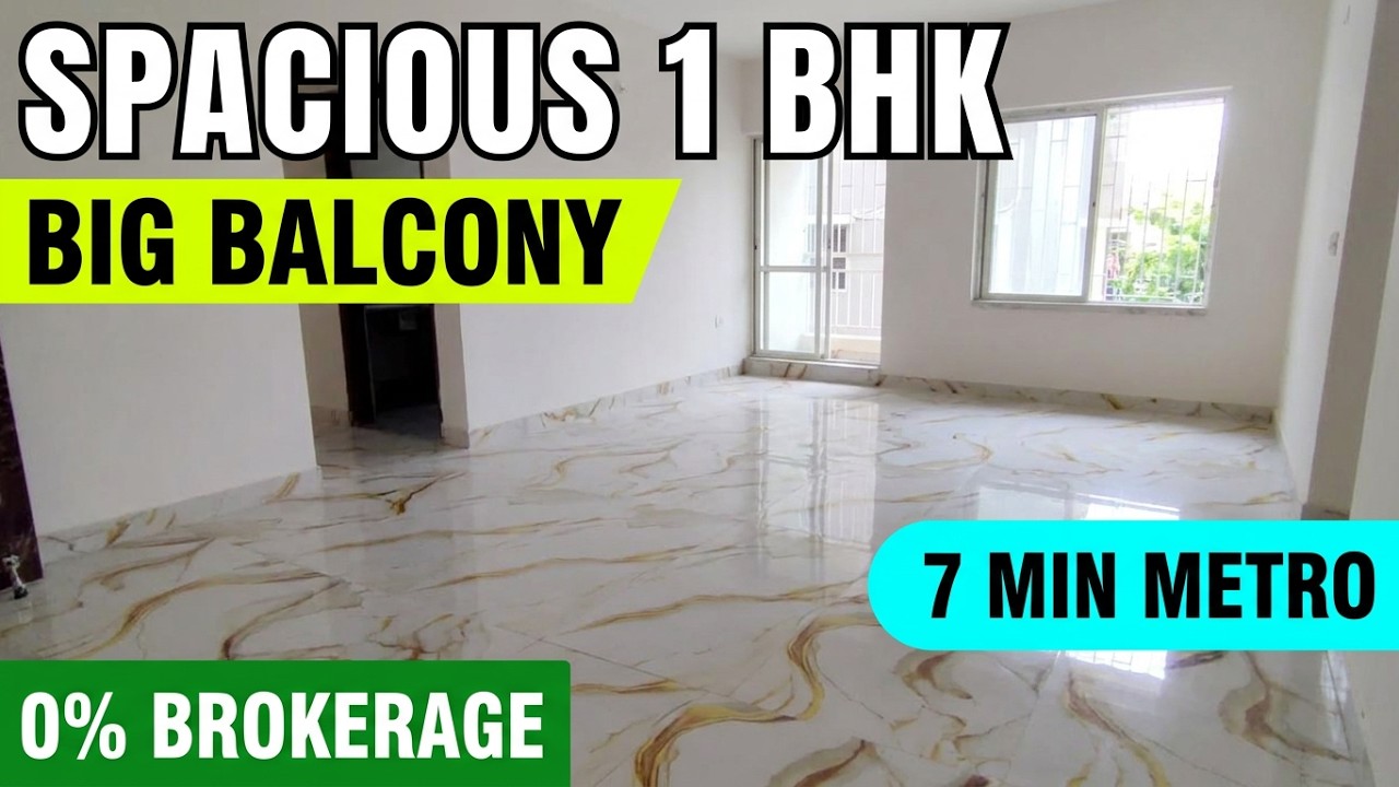 1 BHK Flat For Sale in Kolkata Near Metro | 1 Bedroom Spacious Flat For Sale in Kolkata With Balcony
