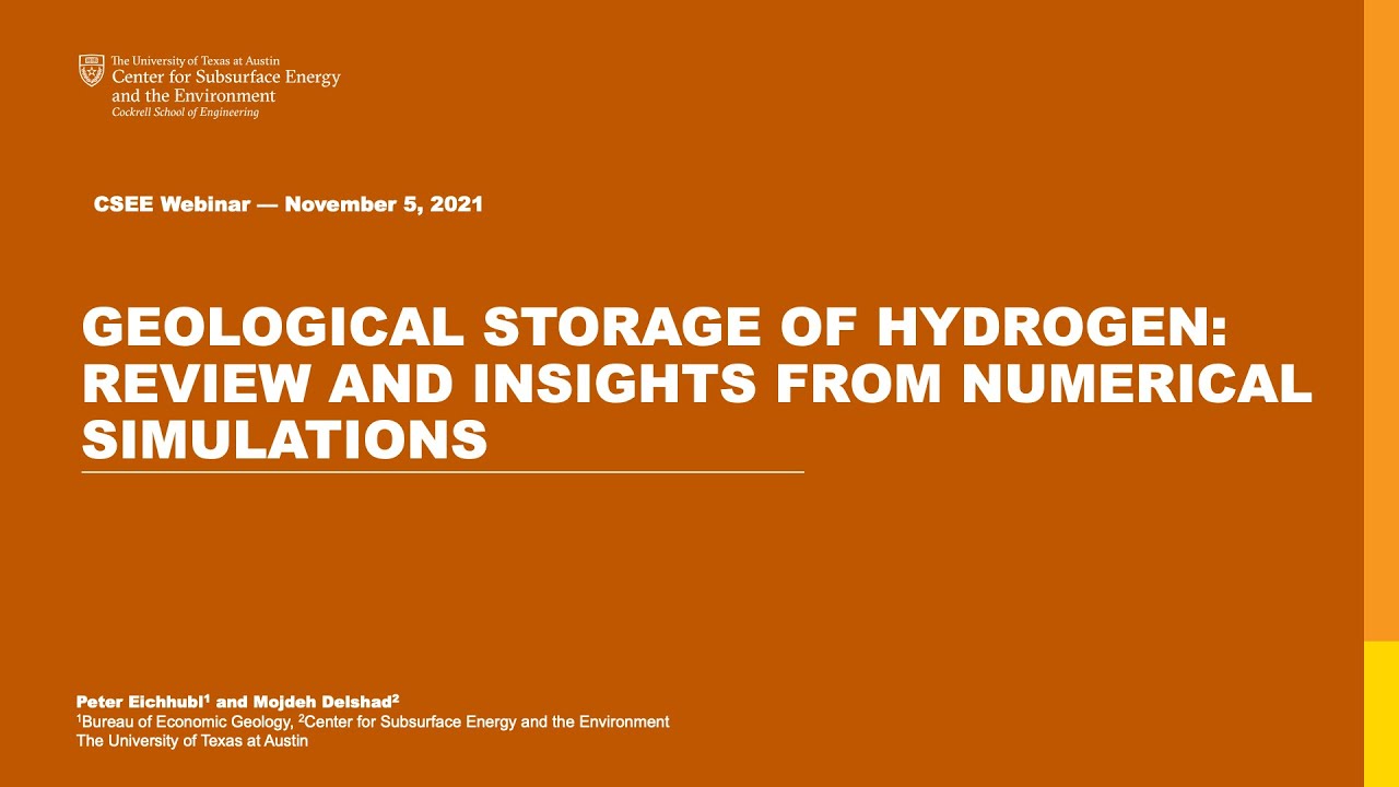 November 2021: Geological Storage of Hydrogen: Review and Insights from Numerical Simulations