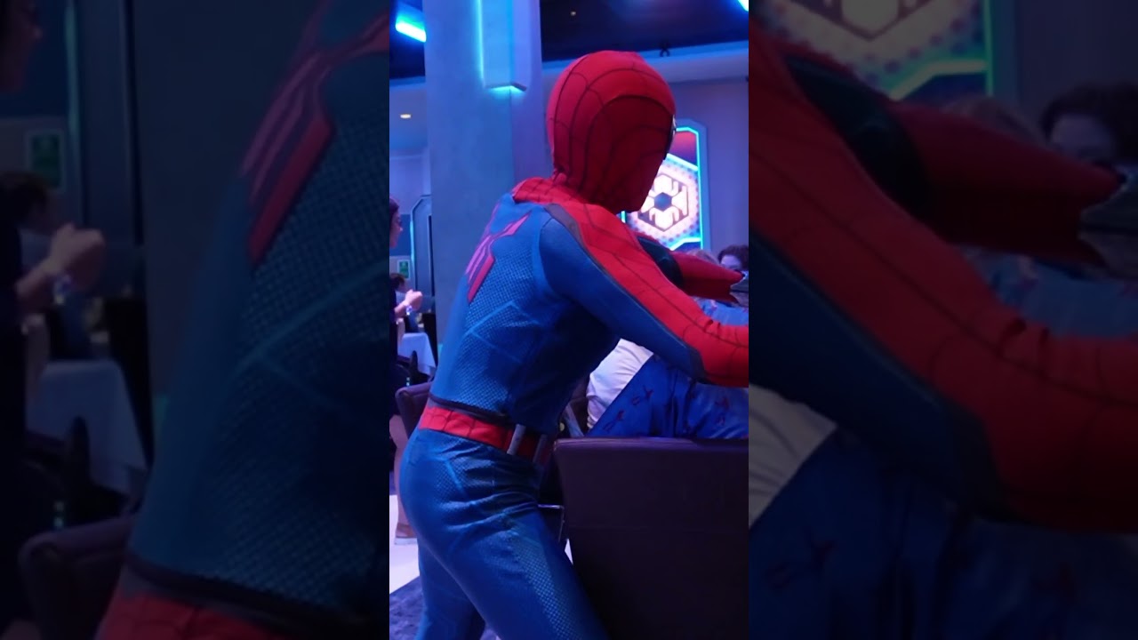🕸️ Spider-Man Crashes Dinner! Marvel Dining Show on Disney Treasure 🍽️🔥