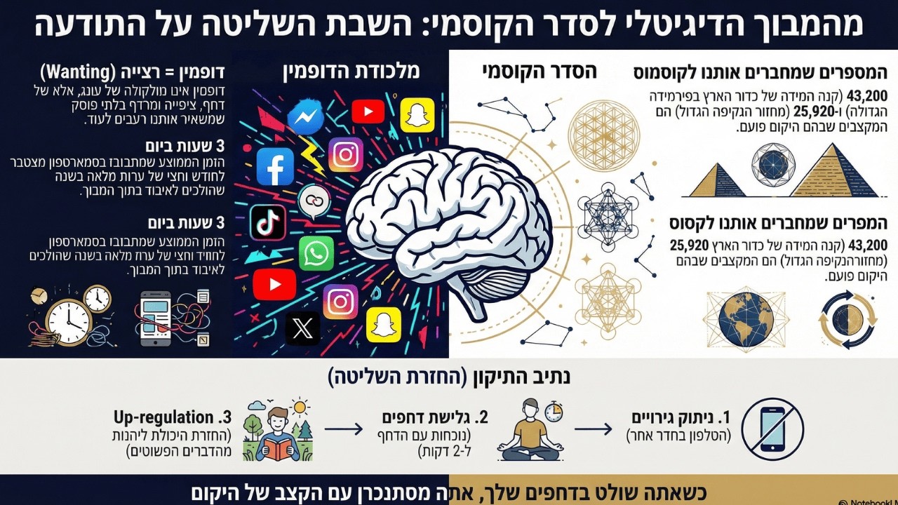 מלכודת הדופמין: למה אתם תמיד עייפים? ואיך לעשות 