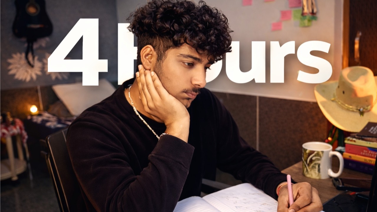 🔴 4 HOUR STUDY WITH ME LIVE 🌧 Lofi Rain & Piano | Deep Focus for 12th Boards & Exams