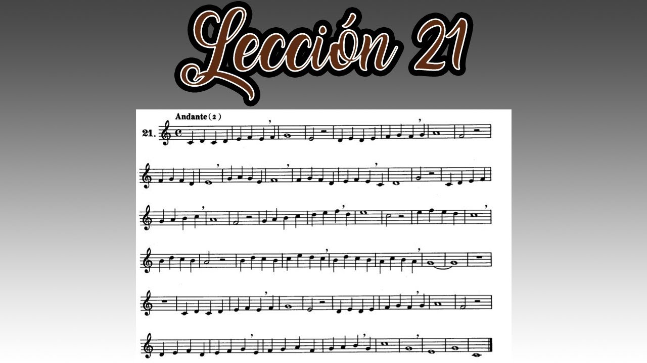 Lección 21 Método Hilarion Eslava - Primera Parte
