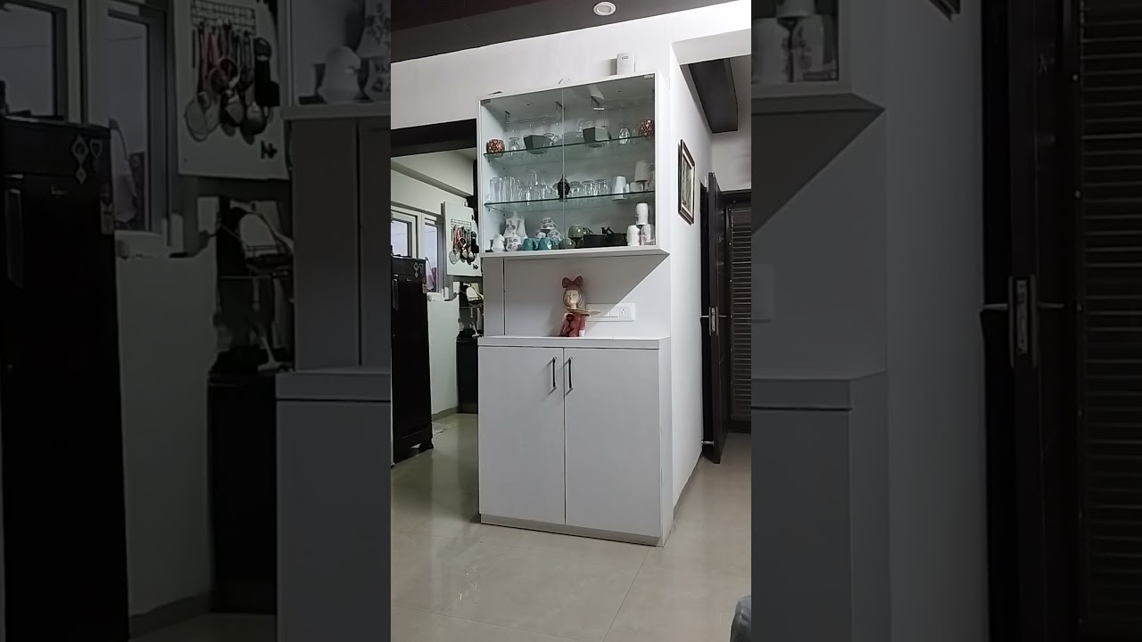 Small crockery cabinet design #crockery #cabinet #design #ytshorts