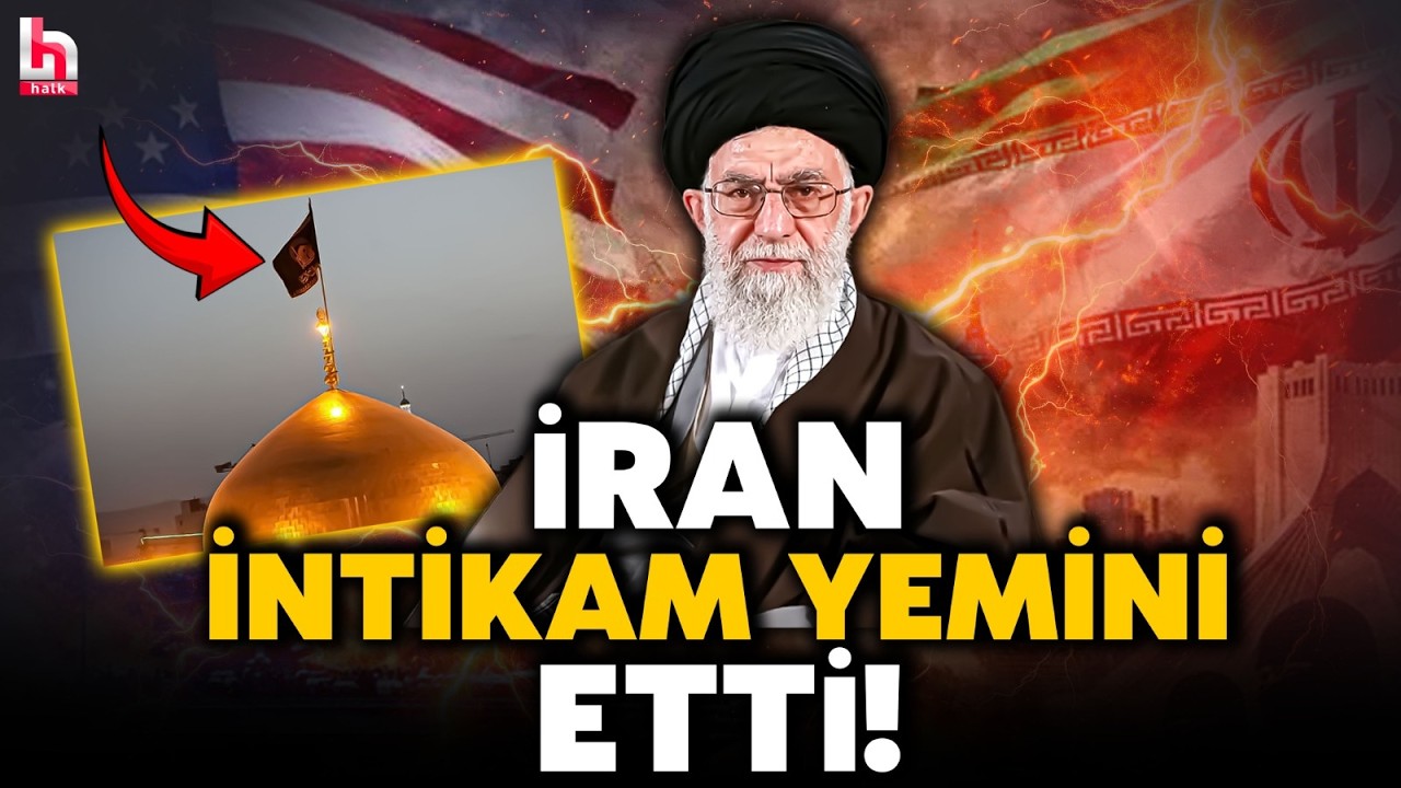 İran'da Hamaney'in ölümünün ardından 'siyah bayrak' göndere çekildi! Tahran intikam yemini etti!