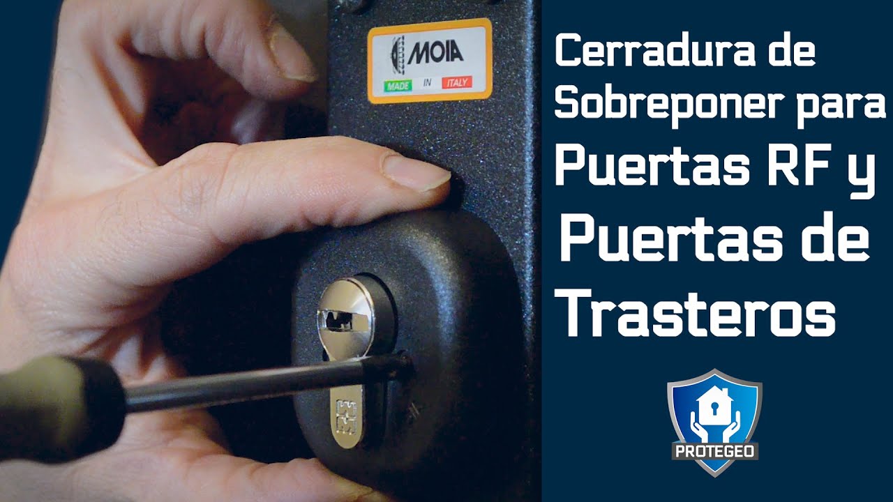CERRADURA DE SOBREPONER  Moia para Puertas RF y Puertas de Trasteros