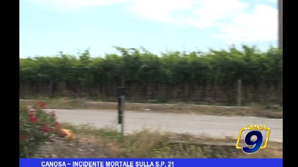 Canosa | Incidente mortale sulla S.P. 21