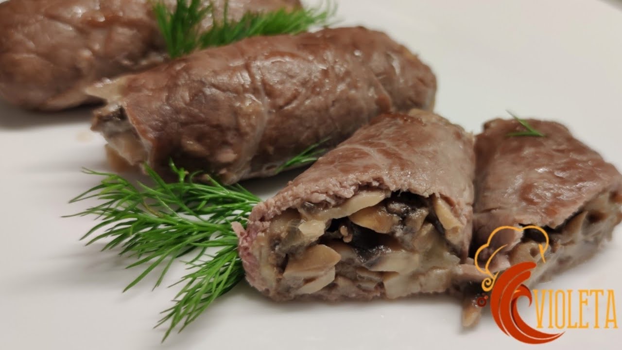 INVOLTINI DI CARNE AI FUNGHI