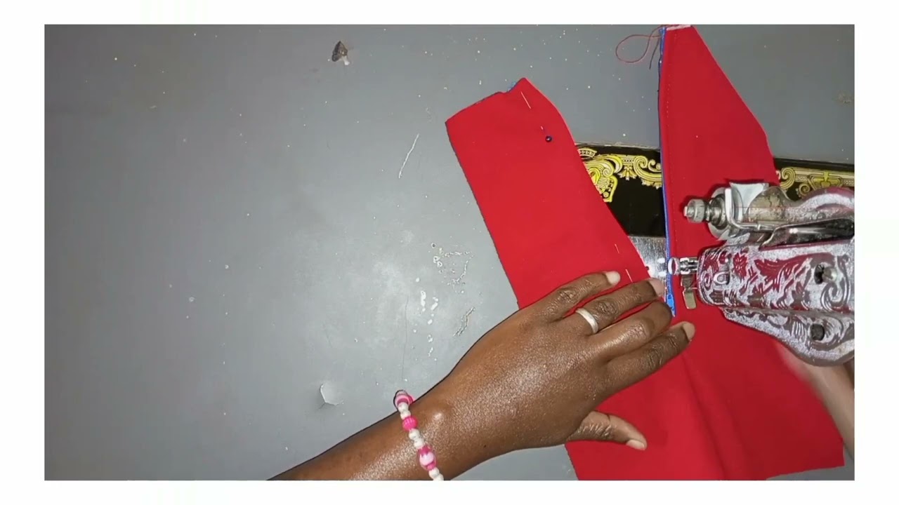 How to attach a semi concealed zip